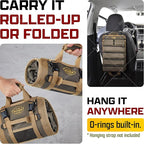 The Ryker Roll Up Tool Bag Organizer Gifts for him (2-pack) Heavy Duty Small Motorcycle Tool Roll Bag Organizer Portable Rollup Toolbag w/Detachable Pouches Mens gifts for Dad, Mechanic & Hobbyist