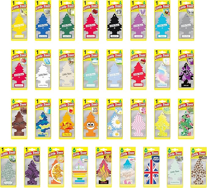 Car Freshner U1P10311 Little Trees Cherry Air freshener, 24 Pack