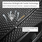 Auto Newer Breathable Universal Four Seasons Car Seat Covers, Luxury Include Front Car Seat Protector and RearCar Seat Cushion,Compatible with 95% Vehicles Fit for Cars Truck SUV (Black,3PCS)