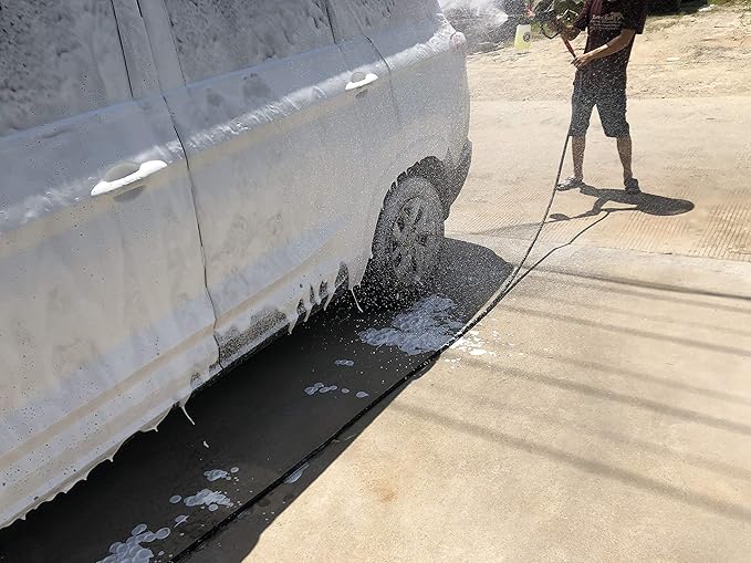 M MINGLE Foam Cannon, Compatible with Sun Joe SPX Series Pressure Washer, with 5 Nozzle Tips, 1/4 Inch Quick Connector