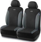 Skechers Car Seat Covers, Work Leather Seat Covers 5-Times Stronger Built-in Webbing, Oxford Fabric Front Seat Covers, Airbag Compatible, Automotive Comfort for Cars, Trucks, SUVs,Grey