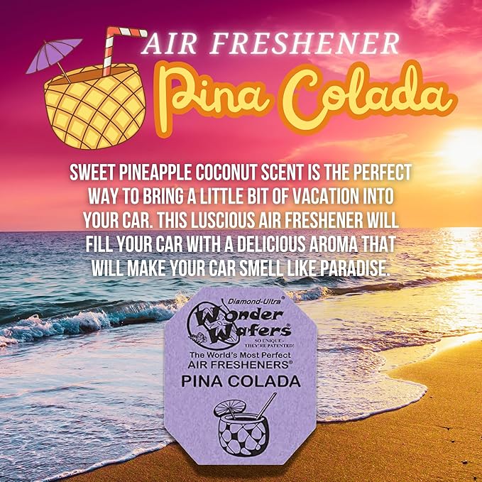 Wonder Wafers 75 count Air Fresheners Individually Wrapped, Pina Colada Fragrance
