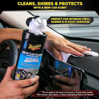 Meguiar's New Car Scent Protectant Wipes - Easy to Use Car Wipes that Protect and Freshen Your Car's Interior - Ideal for Car Detailing & Maintenance - 30 Ct