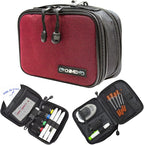 Type 1 Daily Diabetes Case - Insulin Cooler Bag for Traveling & Everyday Use -Includes Reusable Ice Pack - 6 to 8 Hours of Cool Time (Red)