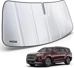 MZS Windshield Sun Shade Compatible with Palisade 2020-2026, Foldable Car Front Window Sunshade with Storage Pouch, Sun Visor Shield Accessories for Interior Protector