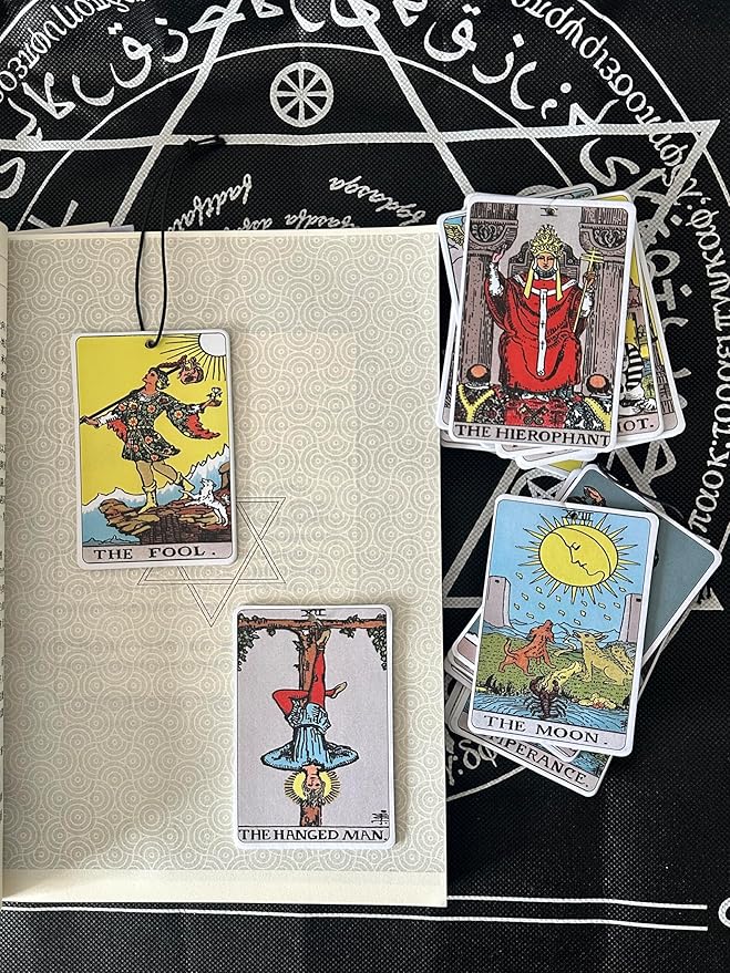 Tarot Car Fresheners, 22 Major Arcana Tarot Cards Car Air Freshener Set, Spiritual Gifts for Women, Car Accessories for Tarot Cards, Spiritual Present for Tarot Reader Birthday 3x2In