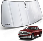MZS Windshield Sun Shade Compatible with Ram 1500 2009-2018 / RAM1500 Classic 2019-2024, 6 Layers Foldable Truck Sunshade Accessories, Front Window Sun Visor Shield for Interior Protector