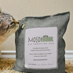 MOSO NATURAL Air Purifying Bag. Bamboo Charcoal Air Freshener, Deodorizer, Odor Eliminator, Odor Absorber for Cars and Home. 200g / 500g Charcoal Color