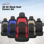 CAROMOP 3D Air Mesh Car Seat Covers 2 Front Seats,Breathable and Durable Seat Covers for Cars,Universal Fit for SUV,Vans,sedans, Trucks, Automotive Interior Covers(Black/Red)