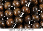 Natural Wood Beaded Seat Cover Massaging Cooling Cushion for Car Truck. Keeps The Back from Getting Sweaty While Driving. Makes Driving More Bearable and Less Painful On Long Trips