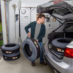Kurgo Seasonal Tire Tote | Spare Tire Cover | Portable Wheel Bags | Winter Tire Cover | Eco-Friendly Tire Totes | Handle for Easy Transportation | Universal Fit