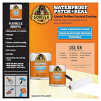 Gorilla Patch & Seal Liquid Rubber Waterproof Sealant, White, 32 Ounce (Pack of 1) - Seals Out Water, Air, and Moisture