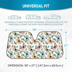 BDK Front Windshield Shade-Accordion Folding Auto Sunshade for Car Truck SUV-Blocks UV Rays Sun Visor Protector-Keeps Your Vehicle Cool - 58 x 27 Inch (AS-602)