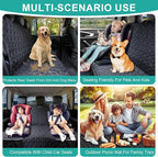 Dog Car Seat Covers for Back Seat,Waterproof Pet Bench Seat Covers for Trucks Ford f150/Ram1500/Nissan Frontier/Toyota Tacoma/GMC Canyon/Silverado Scratch Nonslip Truck Seat Cover for Dogs