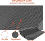 Car Seat Cushion, Comfort Memory Foam Car Cushions for Driving - Sciatica & Lower Back Pain Relief, Driver Seat Pillow for Auto, Office Chair, Wheelchair - Obsidian Speck Black