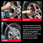 Griot's Garage Wheel Cleaner for All Finishes, Car Tire Rim Cleaning, Brake Dust and Grime Remover, PH Balanced, 11107, One Gallon