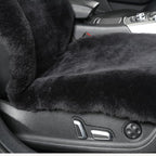 Natural Fur Sheepskin Universal car seat Covers for seat Cushion Auto Accessories, (Smoky Grey, Universal Fit)