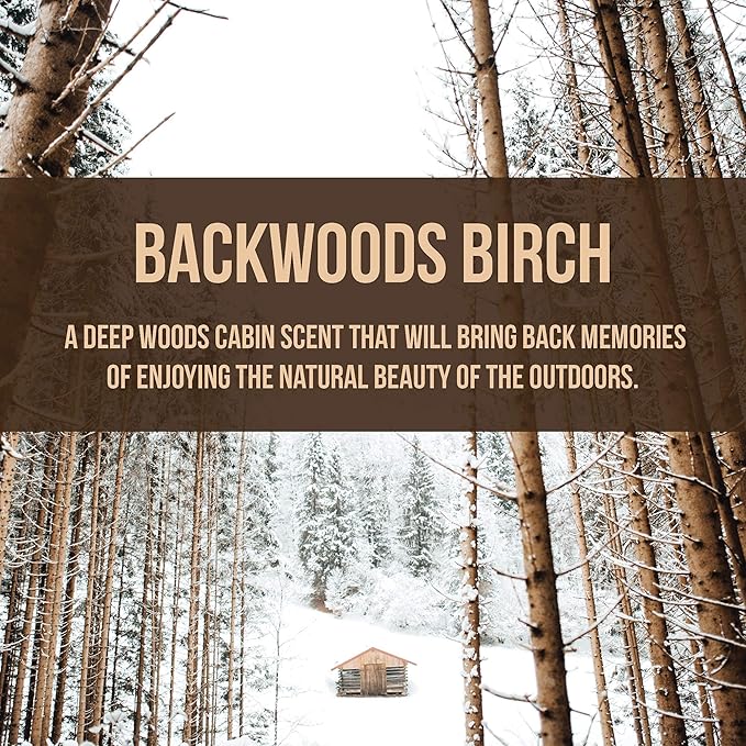 Arotags Wooden Car Air Fresheners - Long Lasting Backwoods Birch Scent Diffuses for 365+ Days - Includes Mountain Adventurer Hanging Mirror Diffuser and Fragrance Oil - 100% American Made