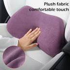 Lumbar Support Pillow for Car, Ergonomic Memory Foam Back Cushion for Driving, Seat Office Chair, Gaming Chair, Lower Back Support for Back Pain Relief, Purple, 1 Pack