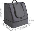 apollo walker Portable Cat Travel Litter Box with Zipped Waterproof Bag,No Collapse with Hard Base Insert at Bottom, No Leakage, No Smell, Easy to Carry, Easy to Use in Hotels, Car Black