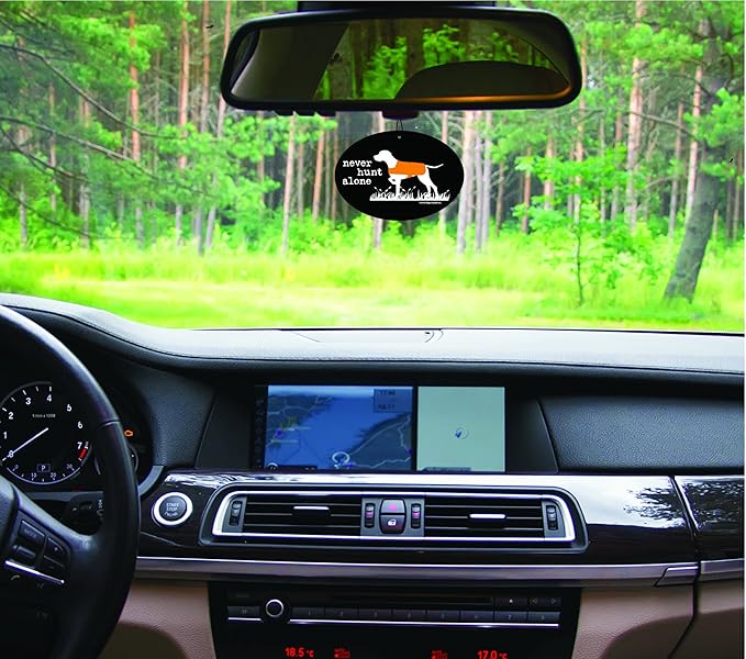 Enjoy It Dog is Good Never Hunt Alone Air Freshener, New Car Scented