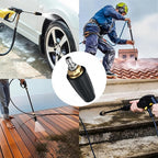 Selkie Turbo Nozzle for Pressure Washer, 4000 PSI Rotating Turbo Nozzle 1/4" Quick Connect, 7 Pieces Spray Nozzle Tips & Nozzle Holder, Additional 1.1 mm Orifice Nozzle