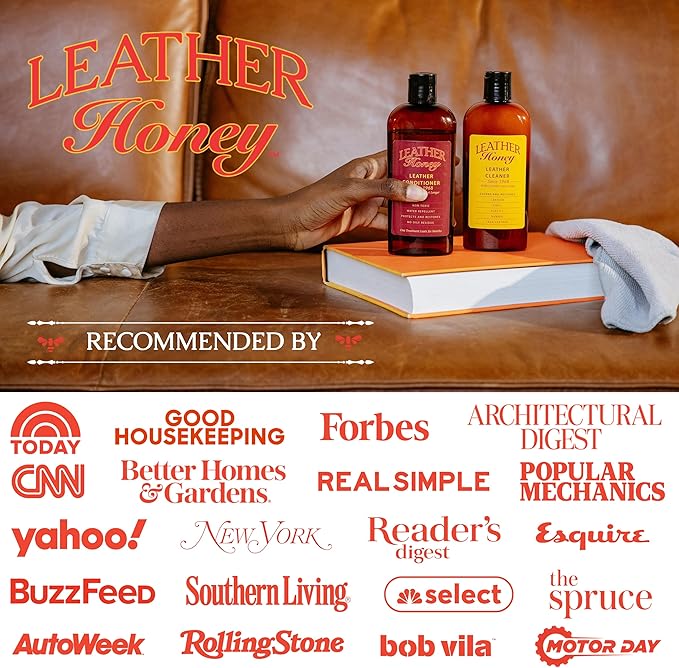 Leather Honey Best Leather Conditioner Since 1968. For Use on Leather Apparel, Furniture, Auto Interiors, Shoes, Bags and Accessories. Non-Toxic and Made in the USA!