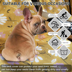 Car Seat Covers 2pcs Waterproof Towel Car Seat Cover Universal Fit for Most Trucks SUV Fitness Athletes Pets Gym and Water Sport，Chamomile