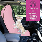 lebogner Waterproof Sweating Car Seat Cover for Post Gym Workout, Running, Swimming, Beach and Hiking, Universal Fit Anti-Slip Bucket Seat Protector for Cars, SUVs and Trucks, Machine Washable, Pink