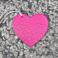 Air Flair | Leather Car Air Freshener | Heart Cheetah Fuchsia (Butt Naked Scent)