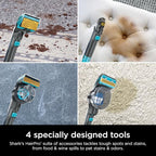 Shark CarpetXpert HairPro | Upright Carpet, Area Rug & Upholstery Cleaner | StainStriker Handheld Tough Stain Remover & Onboard Self Clean | Pet Hair Pickup & Odor Removal | 5 Tools | Navy | EX304