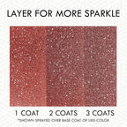 Rust-Oleum 268045-6PK Specialty Glitter Spray Paint, 10.25 Oz, Red, 6 Pack