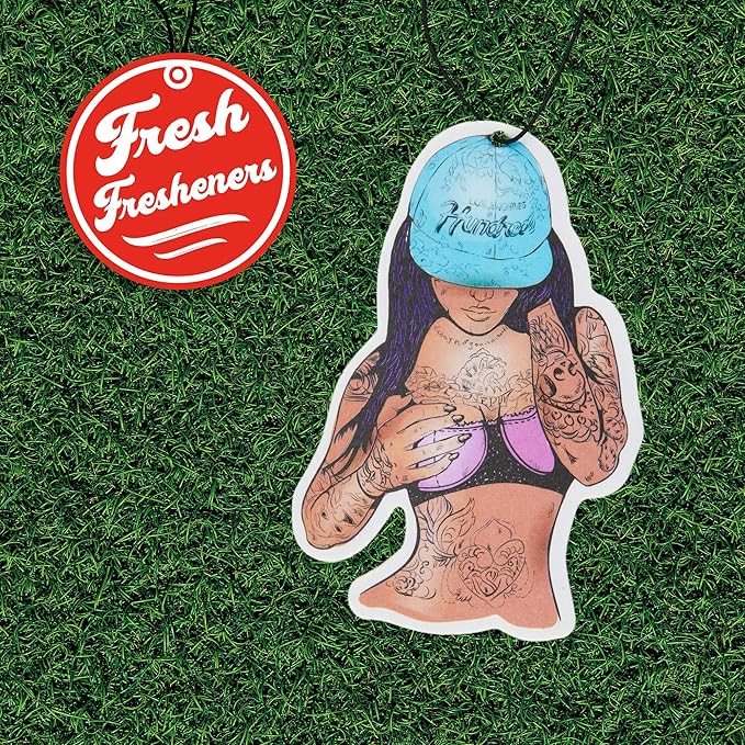 Funny Naughty Unique Car Air Fresheners Scented With Premium Oils By Fresh Fresheners (Hundred's Girl)