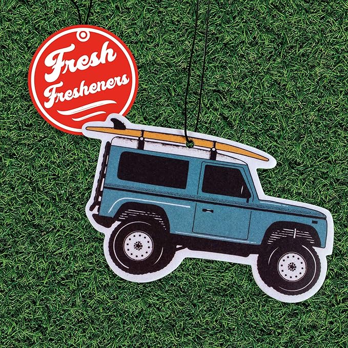 Defender and Bronco like design Car Air Freshener 6 Pack Scented With Premium Oils (6 Pack)
