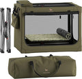 Noah & Paw Collapsible Dog Crate 36 Inches, XL Dog Crate for XL, Large Medium Breed, Travel Kennel for Car, Includes Pet Mat for Pet Cage, 2 Storage Pockets, Handbag, 10mm Locking Zippers 36*25*23
