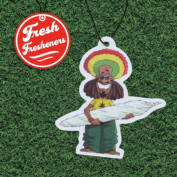 Weed Car Air Freshener 6 Pack Scented With Essential Oils By Fresh Fresheners