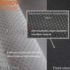Sojoy IsoTowel Front Car Seat Cover-Microfiber Car Seat Protector Sweat-Quick Dry Non-Slip Seat Towel Cover-Honeycomb Cloth Four Seasons All Weather (Black)