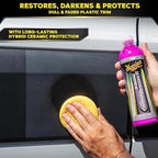 Meguiar's Hybrid Ceramic Trim Restorer, Car Trim Plastic Restorer - 16 Oz Bottle