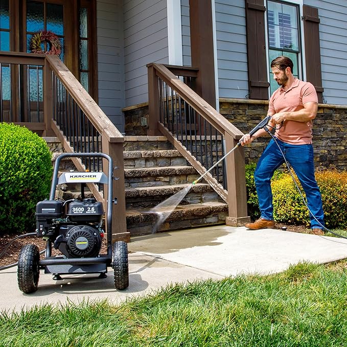 Kärcher G 3600 P Gas Pressure Washer 3600 PSI, 2.6 GPM, Triplex/Crankshaft Pump, Maximum Power for Your Toughest Cleaning Challenges
