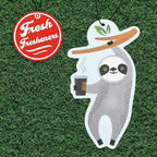 Cute Coffee Sloth Car Air Freshener Scented With Premium Oils By Fresh Fresheners (4 Pack)