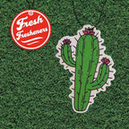 Fresh Fresheners Cute Funny Car Air Fresheners 4 Pack Scented With Premium Oils (Cactus)
