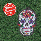 Fresh Fresheners Cute Funny Car Air Fresheners 4-pack Scented With Premium Oils (Candy Skull)