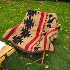PuTian Merino Wool Blanket - 51" x 63" Thick Warm Soft Washable Twin Throw - Great for Bed Couch Camping Outdoor Pets Travel, Khaki