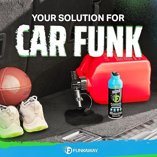 FunkAway Car Deodorizer Spray (8 oz - 3 Pack) Car Air Freshener and Odor Eliminator for SUVs, Trucks, RVs and Boats, Automotive Aerosol that Attacks Funk at the Source