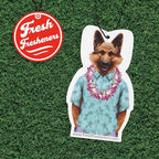 Dog Car Air Freshener 4 Pack German Shepherd Scented With Premium Oils By Fresh Fresheners (4 Pack)