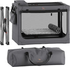 Noah & Paw Collapsible Dog Crate 36 Inches, XL Dog Crate for XL, Large Medium Breed, Travel Kennel for Car, Includes Pet Mat for Pet Cage, 2 Storage Pockets, Handbag, 10mm Locking Zippers 36*25*23