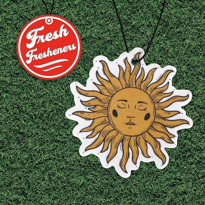 Sun Car Air Freshener 3 Pack Scented with Essential Oils (3 Pack)