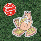 4 Pack Furry Friends Car Air Freshener Collection (Pizza Cat)