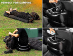 Zento Deals Inflatable Air Mattress for Car - Portable Travel Bed with Pillows for Camping, Sleeping Outdoors - Universal for SUV, Truck and RV Back Seat (Pack 1)