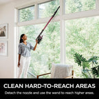 Shark Cordless Vacuum Cleaner, HEPA Filter, Lightweight, Portable, Rechargeable, Pet Hair Pickup, Removable Handheld, Crevice, Upholstery & Dusting Brush Included, 40-min runtime, Red, IZ362H